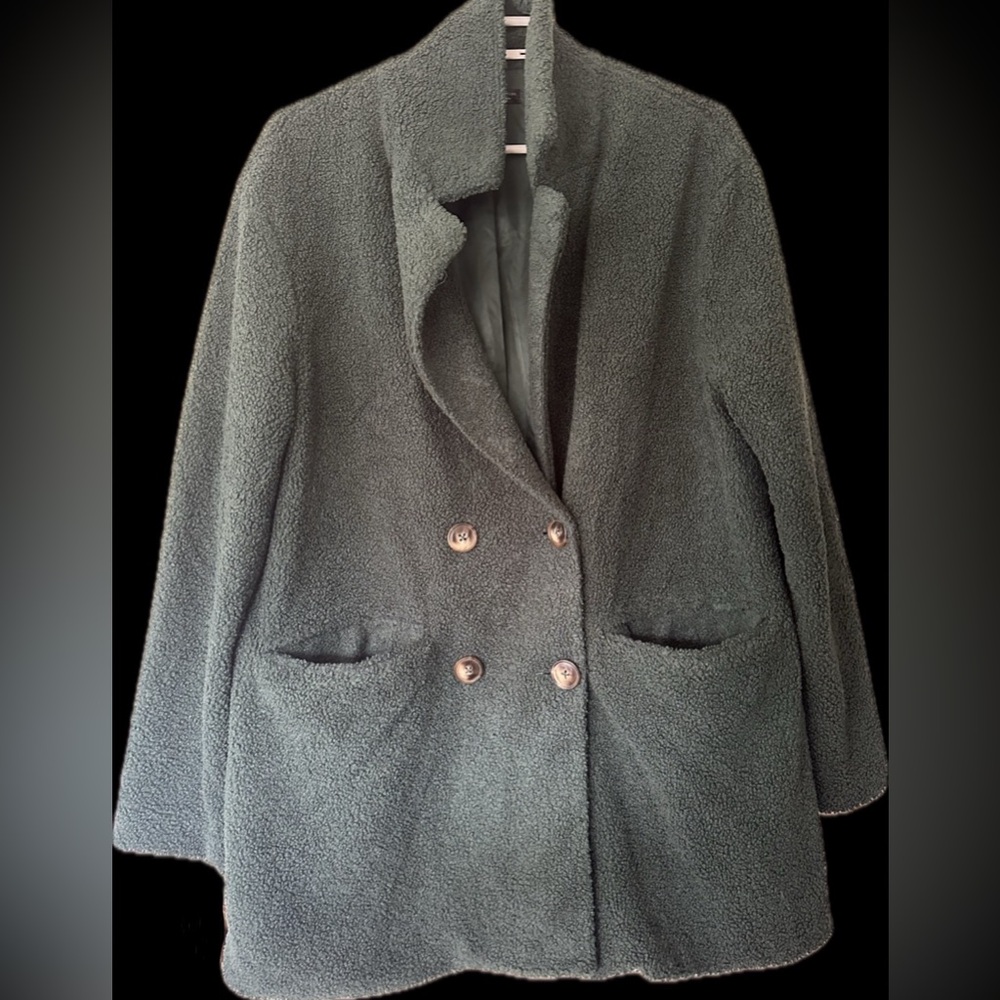 SHEIN | Green Trench Coat | Teddy Coat | Faux Fur